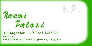 noemi palosi business card